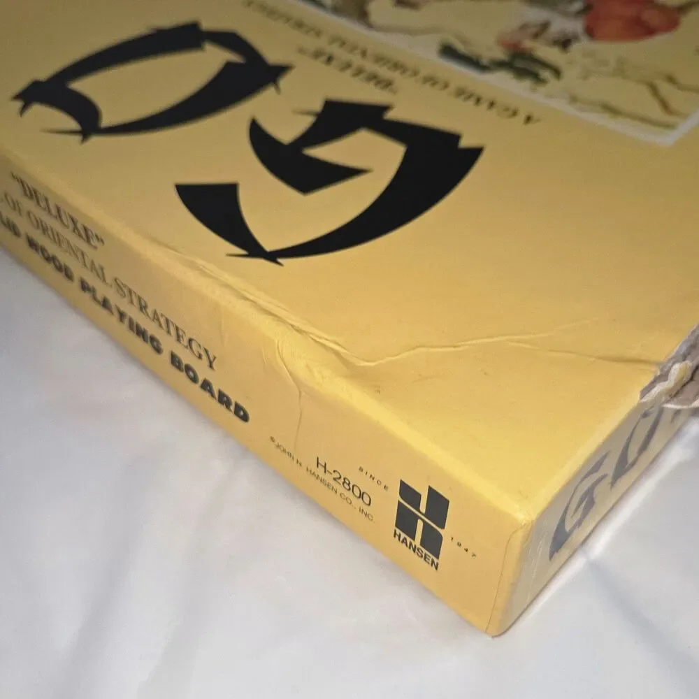 1982 John N. Hansen Go Deluxe Board Game Solid Wood Complete Vintage Set